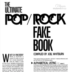 THE ULTIMATE POP/ROCK FAKE BOOK (PDF)